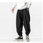 Men's Black Pants Hip Hop Streetwear Fashion Jogger Harem Trousers Man Casual Sweatpants Male Pants Big Size 5XL