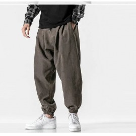 Men's Black Pants Hip Hop Streetwear Fashion Jogger Harem Trousers Man Casual Sweatpants Male Pants Big Size 5XL