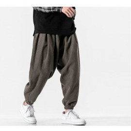 Men's Black Pants Hip Hop Streetwear Fashion Jogger Harem Trousers Man Casual Sweatpants Male Pants Big Size 5XL