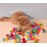Cat Toys Interactive Launch Training Creative Kittens Mini Pompoms Games Stretch Plush Ball Toys Cat Supplies Pet Accessories